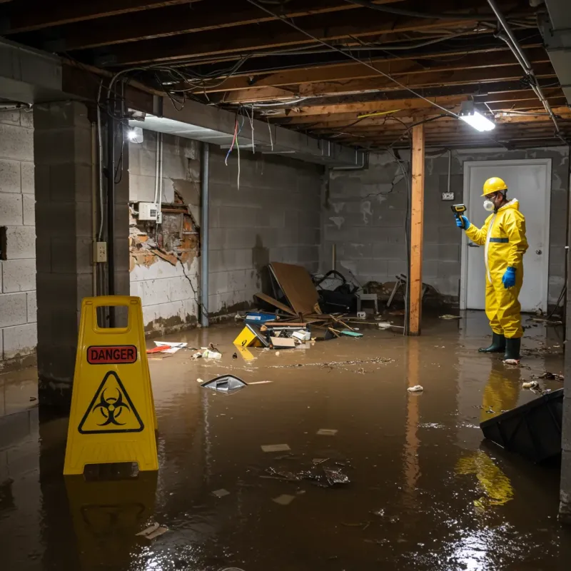 Flooded Basement Electrical Hazard in Carroll County, GA Property